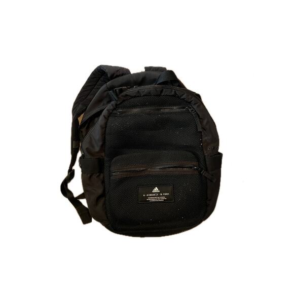 Adidas Medium Semi Mesh (not seethrough) Black Backpack - Picture 1 of 3